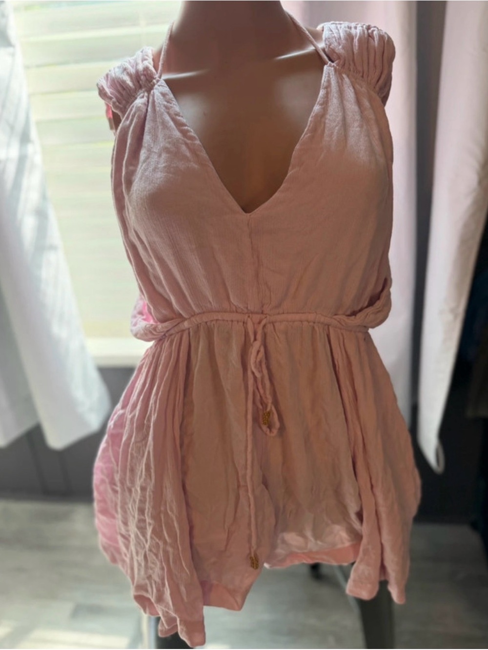 Free People Summer Bliss Romper – Blush Pink